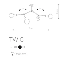 Lubinis šviestuvas TWIG 9140