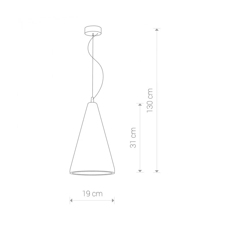 Suspended lamp VOLCANO 6852