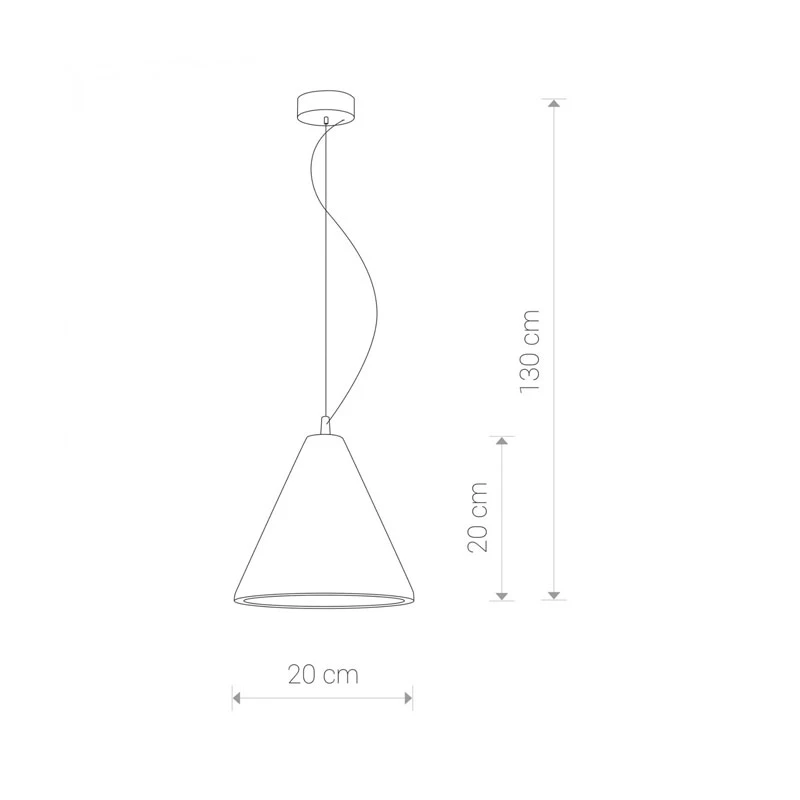 Suspended lamp VOLCANO 6853