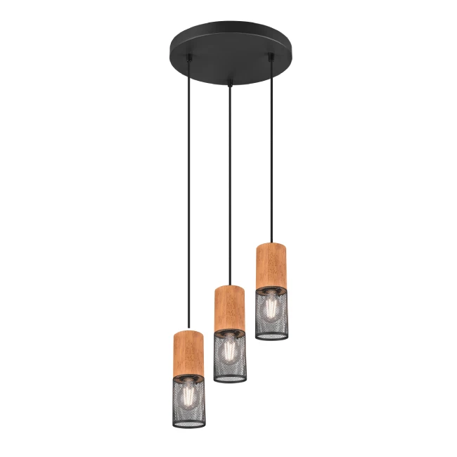 Hanging LED lamp TOSH 3, Matt black, 304330332
