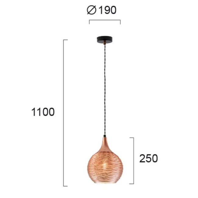 Hanging LED lamp FIONA, Vario, 3089300