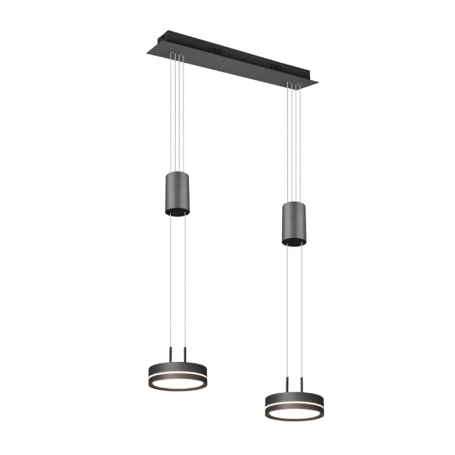 18W Hanging LED lamp FRANKLIN 2, 3000K, DIMM, Anthracite, 326510242