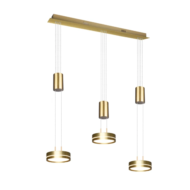 27W Hanging LED lamp FRANKLIN 3, 3000K, DIMM, Brass, 326510308