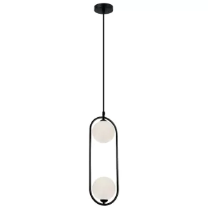 Pakabinamas LED šviestuvas FANCY 2/L, Juodas/Baltas, 4208700