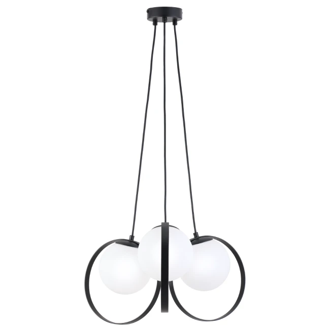 Hanging LED lamp BUBBLE 3/L, Black, 3100200
