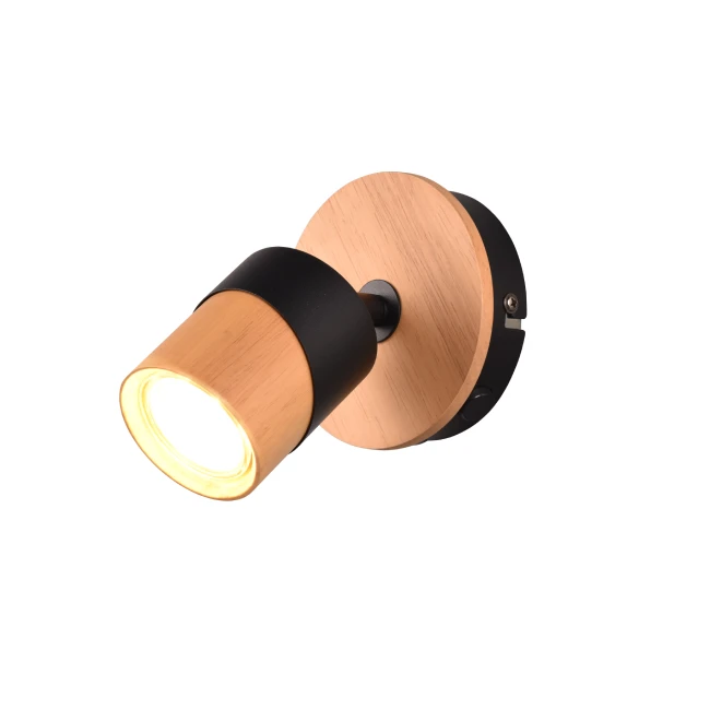 Wall-mounted directional LED lamp ARUNI, Wood, 801170132