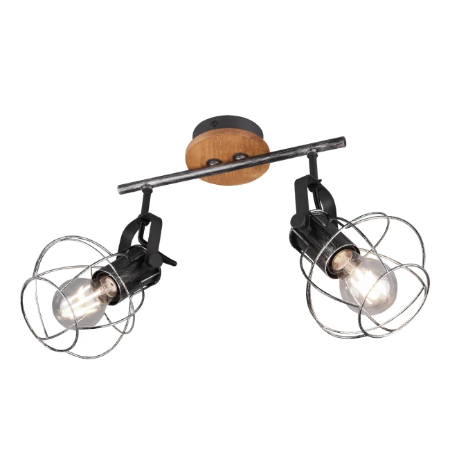Ceiling directional light MADRAS 2, Aged silver, 805300288