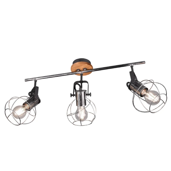 Ceiling directional light MADRAS 3, Aged silver, 805300388