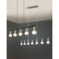 Pakabinamas LED šviestuvas VANNES, Žalvaris, R30185008