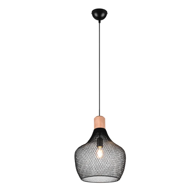 Hanging LED lamp VALERIA, ⌀33, Black, R31281932