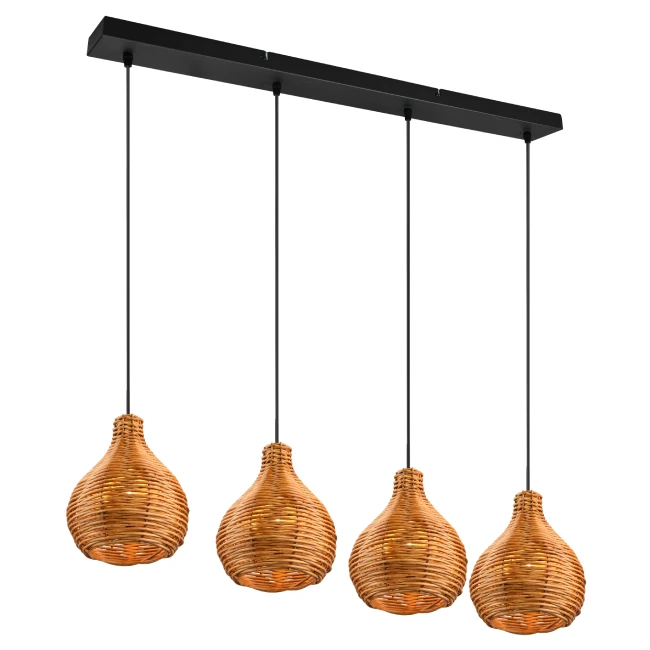 Hanging LED lamp SPROUT 4, Rattan, R31294036