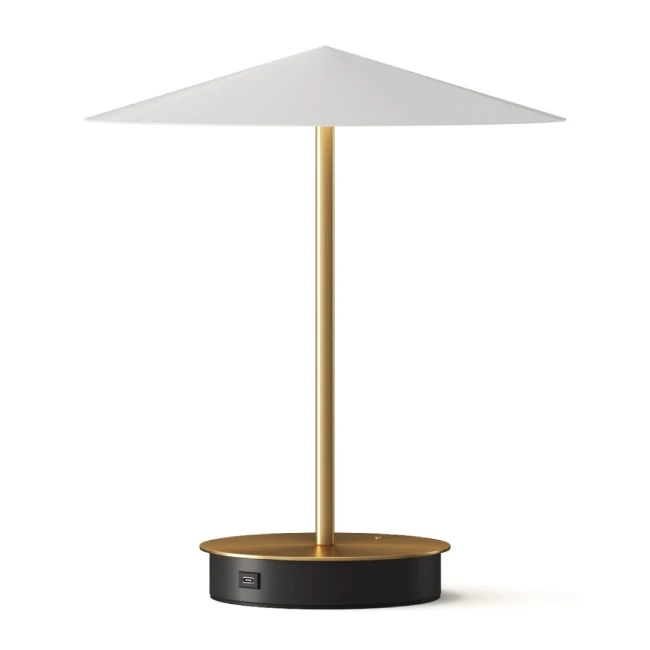 3W Rechargeable table lamp FILA, 3000K, DIMM, White/Brass, S1304