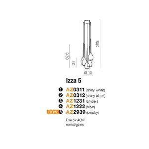 Pakabinamas šviestuvas IZZA 5