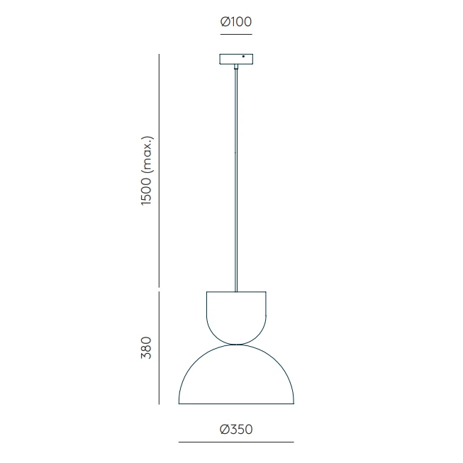 9W Hanging LED lamp GAMMA, 3000K, Grey, C1081