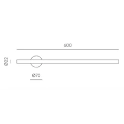 12W Sieninis LED šviestuvas CLOCK, 2700K, DIMM, Juodas, A1273