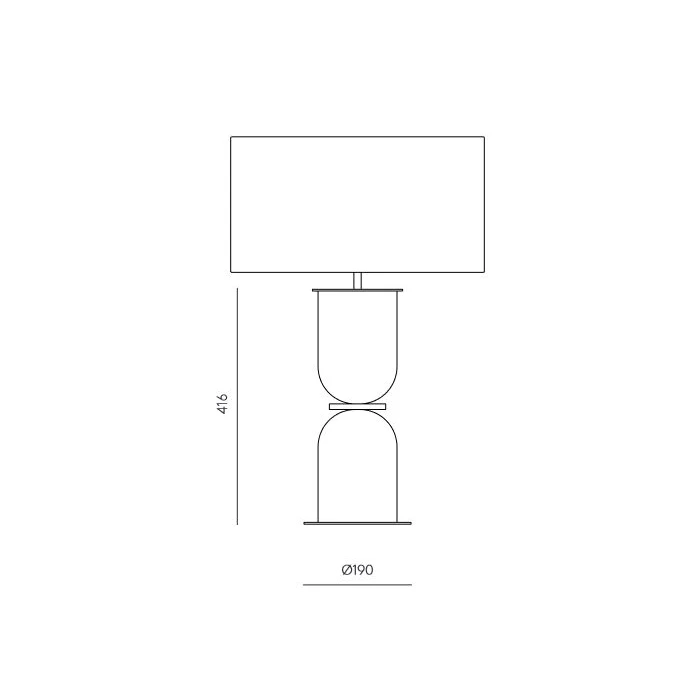 Table directional lamp COPO, White, NAC124/ORO + 801011/35