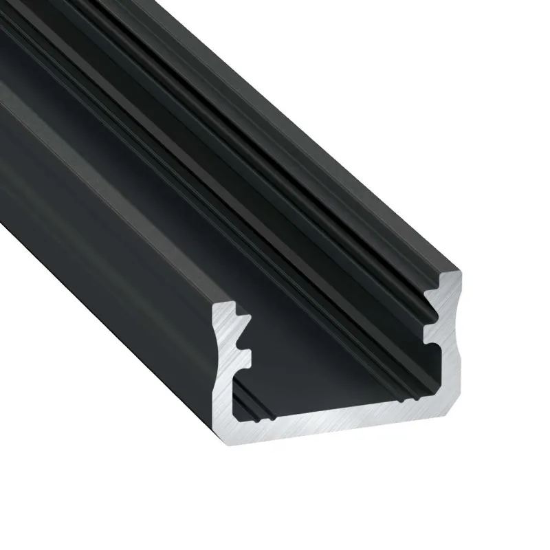 type-a-black Paviršinis LED profilis A, juodas 2m - Image 1