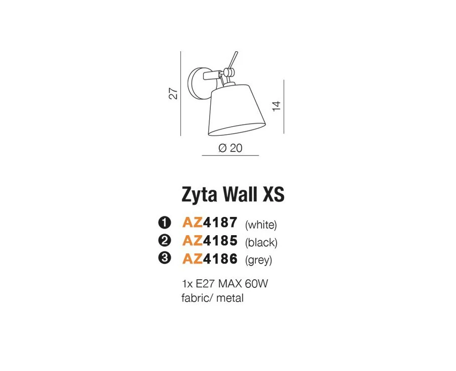 Wall lamp ZYTA XS