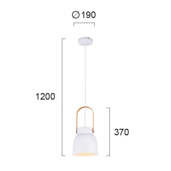 Hanging lamp CARLA, White, 4231500