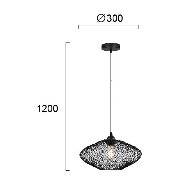 Hanging lamp ELECTRA ⌀30, Black, 4251500