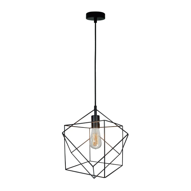 Hanging lamp QUADRO, Black, 4193400