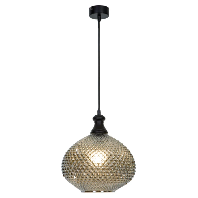 Hanging lamp ANETTE, Smoked glass, 4233401