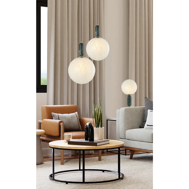 Hanging lamp POLLY ⌀25, White/Green, 4264200