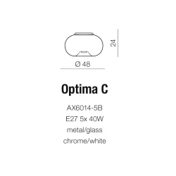 Sieninis šviestuvas OPTIMA C AZ0183