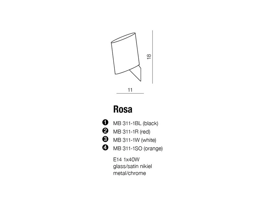 ROSA wall lamp