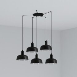Hanging lamp Tatawin S 5 black