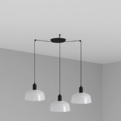 Hanging lamp Tatawin M 3 white