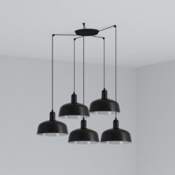 Hanging lamp Tatawin M 5 black