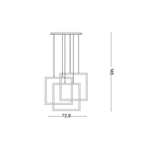 Pakabinamas šviestuvas FRAME SP QUADRATO 269375