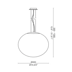 Pakabinamas šviestuvas CANDY SP1 Ø40cm 86736