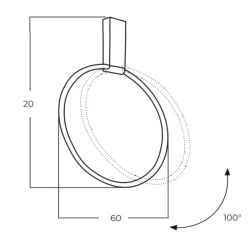 Pakabinamas šviestuvas Vinola PND-56135B-080RPC-GD-3KS4K-TRDIMM