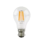 8W 2700K B22 LED lemputė COG, šiltai balta