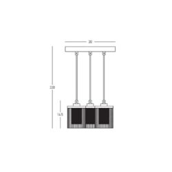 20W Pakabinamas LED šviestuvas ARC, 2700K, DIMM TRIAC, Auksinis, C1292/ORO