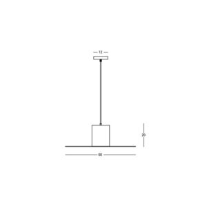 Pakabinamas šviestuvas Busco PND-30263-1C-BRO-AM