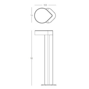 Įmontuojamas šviestuvas ROOM-65 SQUARE IP65 252056