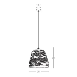 Pakabinamas šviestuvas Potan PND-67497-WO-SG