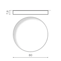 30W Lubinis šviestuvas TWISTER, 2700-6000K, DIMM, Rudas, R67183165