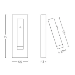 3W Įmontuojamas šviestuvas 69052/W Pilkas 3000K IP67 DIMM