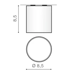 10W 230V magnetinis šviestuvas Makita sistemai Beta AZ5200