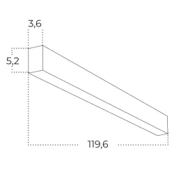 Pakabinamas LED šviestuvas 2072 DIMM juoda