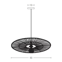 Pakabinamas šviestuvas Potan PND-67497-WO-SG