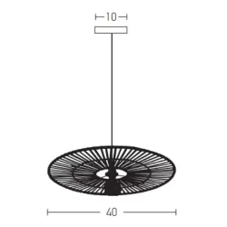 Pakabinamas šviestuvas Potan PND-67497-WO-SG