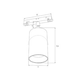 45W Pakabinamas LED šviestuvas TRAJAN, 2700-5000K, DIMM, Aliuminis, 375310505