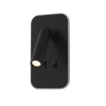 8W sieninis LED šviestuvas Doria Black WL-83957-1-BK - Image 2