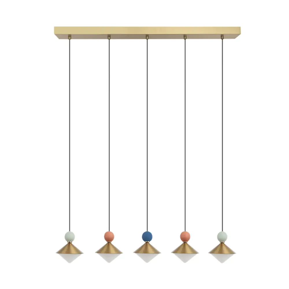 25103#251032-zambelis-lights-clay-metal-glass-ceramic-5-led-bar-pendant-decorative-light-fixture-brushed-brass-beige-red-grey-green-pastel-blue-32w-illuminant-2700K 32W Pakabinamas LED šviestuvas 25103 Multi