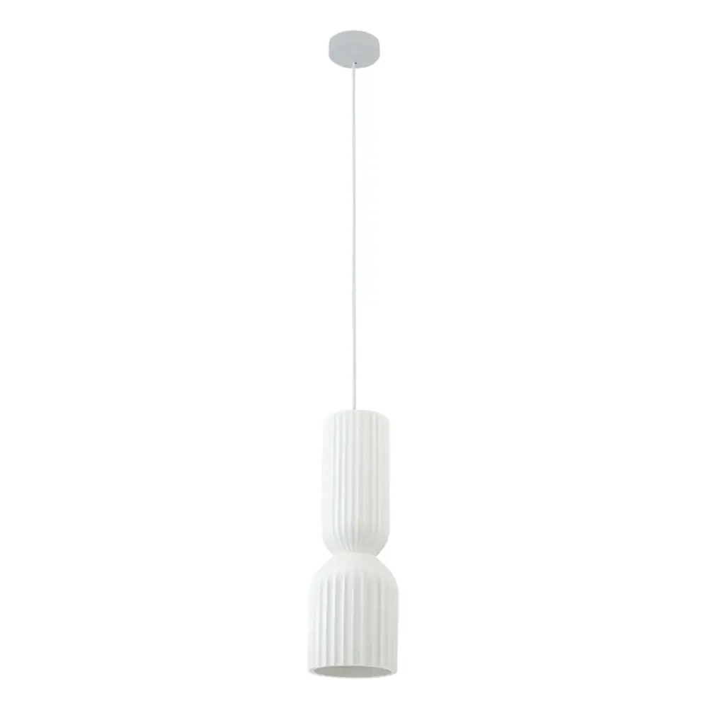 2595#2595-zambelis-lights-clay-metal-single-pendant-decorative-light-fixture-sandy-white-e27-bulb-11w Pakabinamas šviestuvas 2595 Plaster White